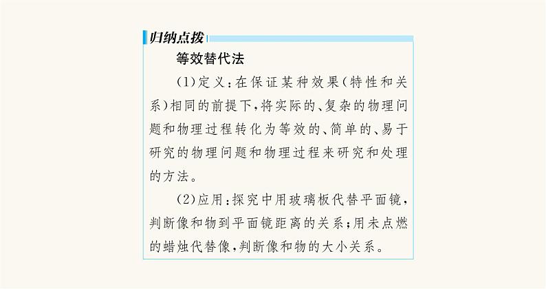 沪科版八年级物理第四章多彩的光第二节平面镜成像课件第6页