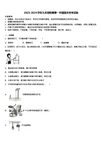 2023-2024学年九年级物理第一学期期末统考试题