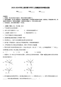 2023-2024学年上海市第八中学八上物理期末统考模拟试题含答案