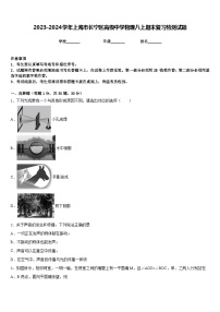 2023-2024学年上海市长宁区高级中学物理八上期末复习检测试题含答案