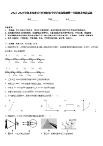 2023-2024学年上海市长宁区西延安中学八年级物理第一学期期末考试试题含答案