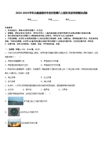 2023-2024学年云南省临沧市名校物理八上期末质量检测模拟试题含答案