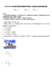 2023-2024学年内蒙古准格尔旗第四中学物理八上期末教学质量检测模拟试题含答案