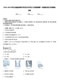 2023-2024学年云南省昆明市学校际合作学校八年级物理第一学期期末复习检测模拟试题含答案