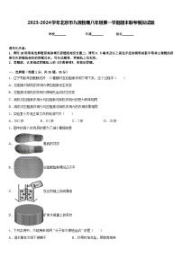 2023-2024学年北京市九级物理八年级第一学期期末联考模拟试题含答案