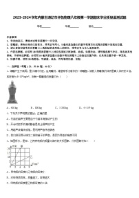 2023-2024学年内蒙古通辽市开鲁物理八年级第一学期期末学业质量监测试题含答案