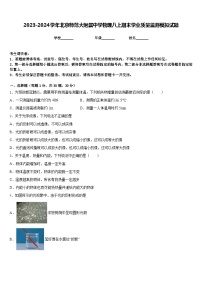 2023-2024学年北京师范大附属中学物理八上期末学业质量监测模拟试题含答案