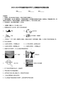 2023-2024学年南阳市重点中学八上物理期末考试模拟试题含答案