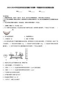 2023-2024学年北京市延庆区物理八年级第一学期期末综合测试模拟试题含答案