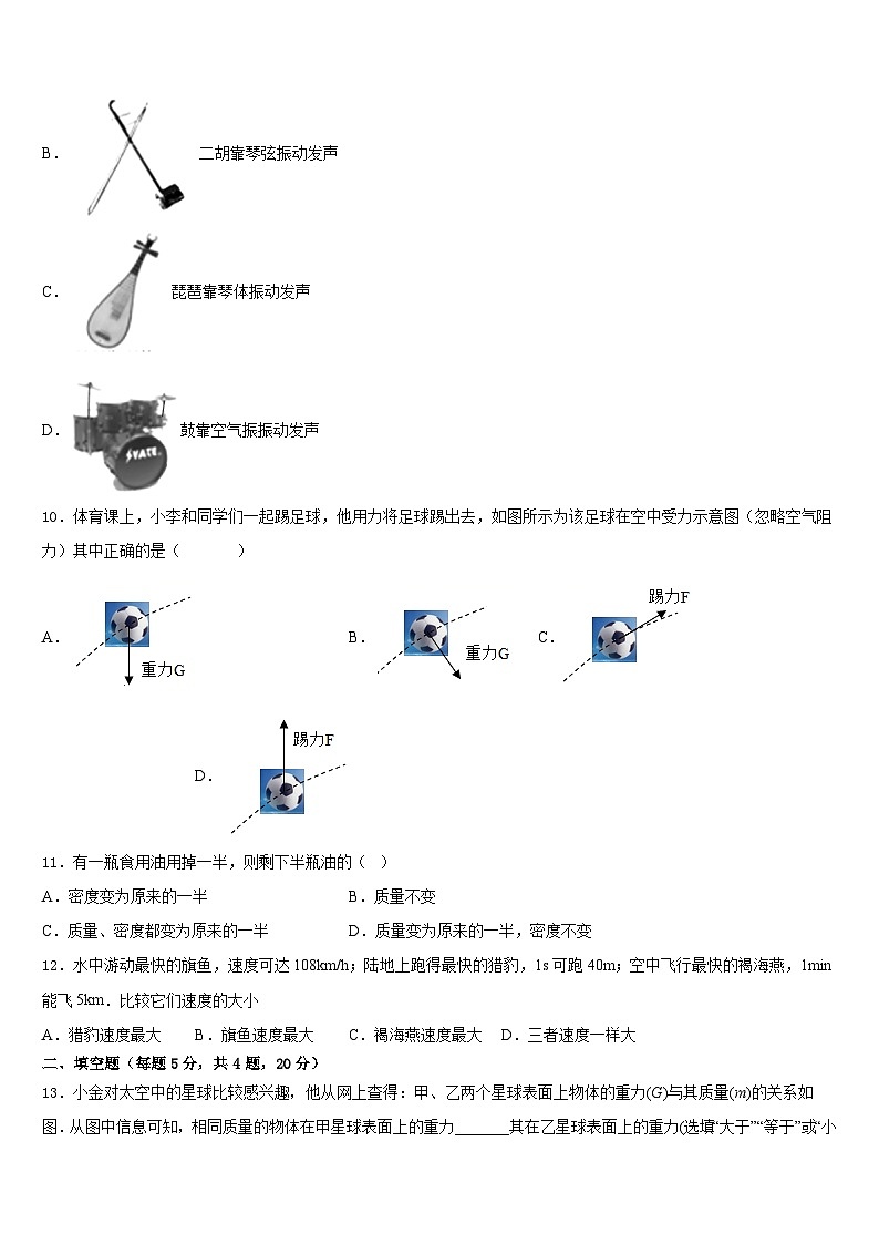2023-2024学年吉林省安图县第三中学物理八年级第一学期期末质量检测模拟试题含答案03