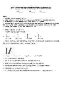 2023-2024学年吉林省农安县普通中学物理八上期末检测试题含答案