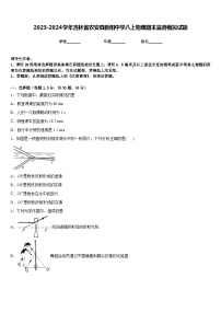 2023-2024学年吉林省农安县新阳中学八上物理期末监测模拟试题含答案