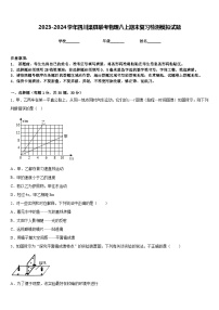 2023-2024学年四川渠县联考物理八上期末复习检测模拟试题含答案