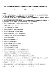 2023-2024学年四川省乐山市五中学物理八年级第一学期期末综合测试模拟试题含答案