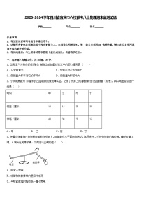 2023-2024学年四川省宜宾市六校联考八上物理期末监测试题含答案