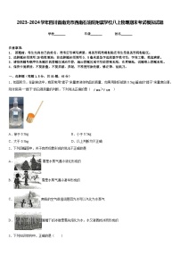 2023-2024学年四川省南充市西南石油院附属学校八上物理期末考试模拟试题含答案