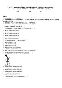 2023-2024学年四川省宜宾市翠屏区中学八上物理期末质量检测试题含答案