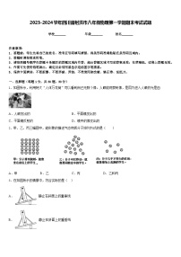 2023-2024学年四川省射洪市八年级物理第一学期期末考试试题含答案