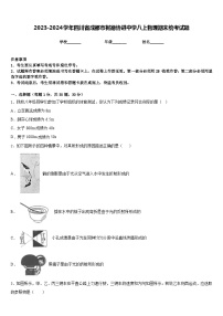 2023-2024学年四川省成都市树德协进中学八上物理期末统考试题含答案