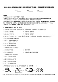 2023-2024学年四川省德阳中江县初中物理八年级第一学期期末复习检测模拟试题含答案