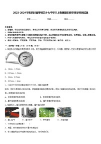 2023-2024学年四川省攀枝花十七中学八上物理期末教学质量检测试题含答案