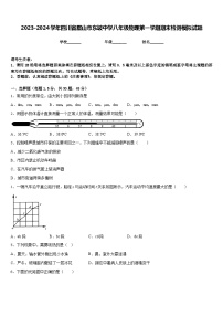 2023-2024学年四川省眉山市东坡中学八年级物理第一学期期末检测模拟试题含答案