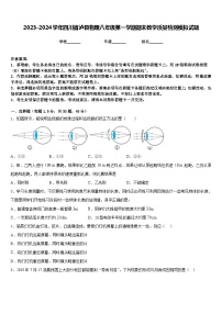 2023-2024学年四川省泸县物理八年级第一学期期末教学质量检测模拟试题含答案