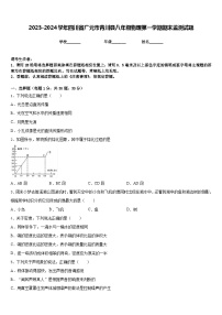 2023-2024学年四川省广元市青川县八年级物理第一学期期末监测试题含答案