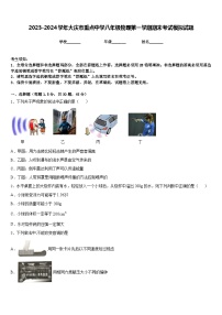 2023-2024学年大庆市重点中学八年级物理第一学期期末考试模拟试题含答案