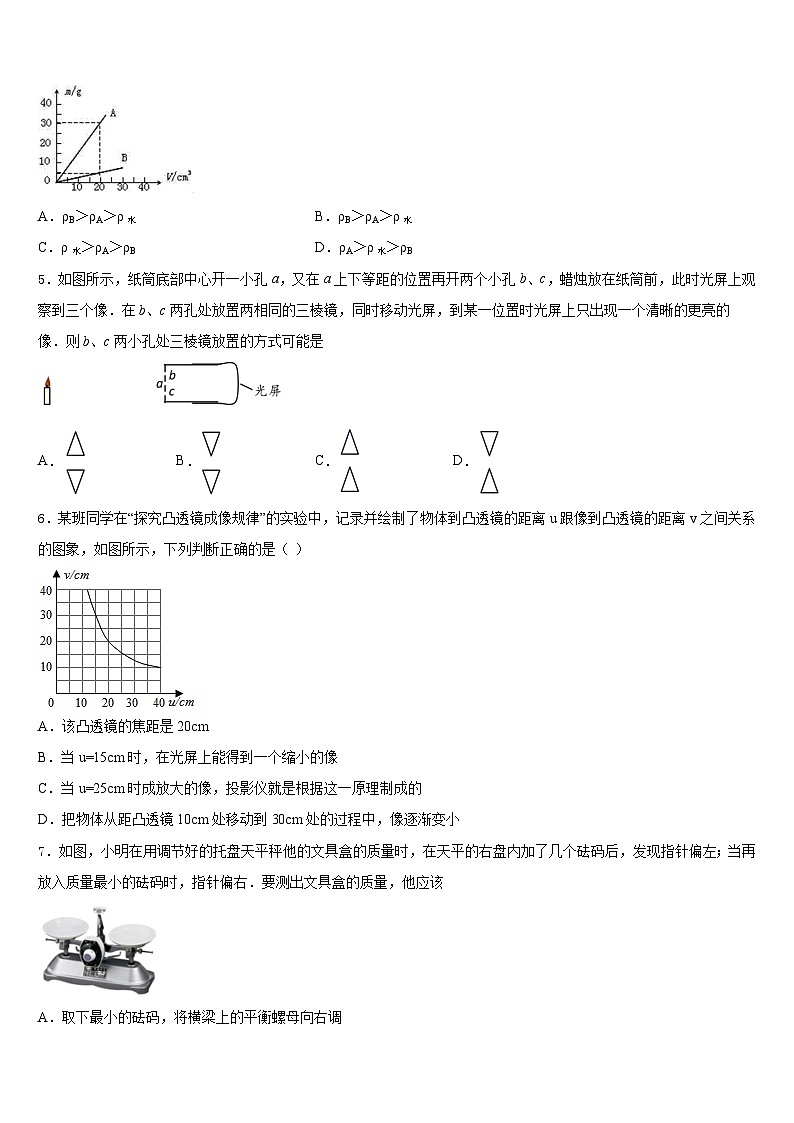2023-2024学年四川省眉山市洪雅县八年级物理第一学期期末经典模拟试题含答案第2页