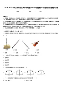 2023-2024学年天津和平区天津市双菱中学八年级物理第一学期期末检测模拟试题含答案