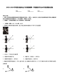 2023-2024学年四川省凉山八年级物理第一学期期末学业水平测试模拟试题含答案