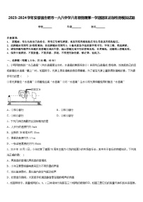 2023-2024学年安徽省合肥市一六八中学八年级物理第一学期期末达标检测模拟试题含答案