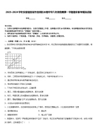 2023-2024学年安徽省宣城市宣州区水阳中学八年级物理第一学期期末联考模拟试题含答案