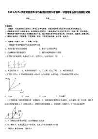 2023-2024学年安徽省滁州市南谯区物理八年级第一学期期末质量检测模拟试题含答案