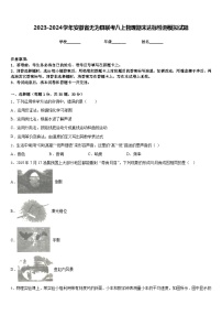 2023-2024学年安徽省无为县联考八上物理期末达标检测模拟试题含答案