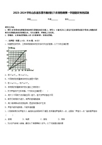 2023-2024学年山东省东营市垦利区八年级物理第一学期期末预测试题含答案