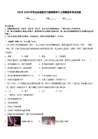 2023-2024学年山东省临沂兰陵县联考八上物理期末考试试题含答案