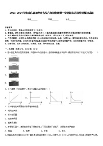 2023-2024学年山东省德州市名校八年级物理第一学期期末达标检测模拟试题含答案