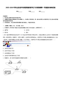 2023-2024学年山东省平邑县蒙阳新星学校八年级物理第一学期期末调研试题含答案