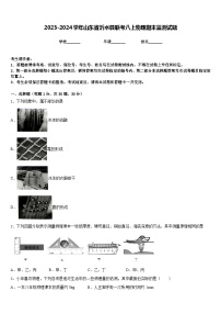 2023-2024学年山东省沂水县联考八上物理期末监测试题含答案