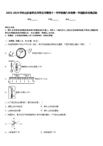 2023-2024学年山东省枣庄市枣庄市第四十一中学物理八年级第一学期期末经典试题含答案