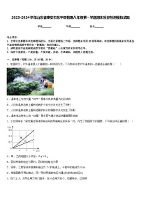 2023-2024学年山东省泰安市东平县物理八年级第一学期期末质量检测模拟试题含答案