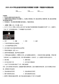 2023-2024学年山东省菏泽市部分市县物理八年级第一学期期末考试模拟试题含答案