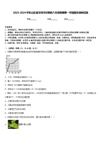 2023-2024学年山东省菏泽市巨野县八年级物理第一学期期末调研试题含答案