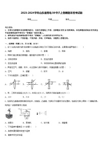 2023-2024学年山东省青岛39中八上物理期末统考试题含答案