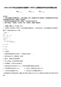 2023-2024学年山东省青岛市城阳第十三中学八上物理期末教学质量检测模拟试题含答案