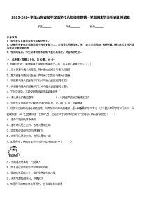 2023-2024学年山东省邹平双语学校八年级物理第一学期期末学业质量监测试题含答案