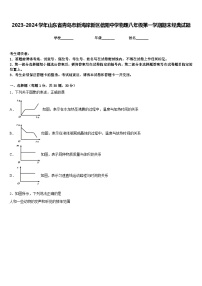 2023-2024学年山东省青岛市新海岸新区信阳中学物理八年级第一学期期末经典试题含答案