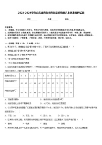 2023-2024学年山东省青岛市青岛实验物理八上期末调研试题含答案